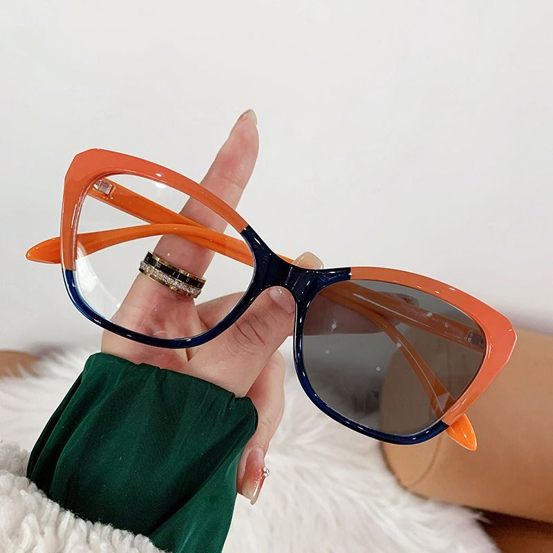Ins Hot Wholesale Fashion Eyeglasses Frames Women Cat Eye Blue Light Blocking Glasses Own logo High Quality TR90 Optical Frames 1PC