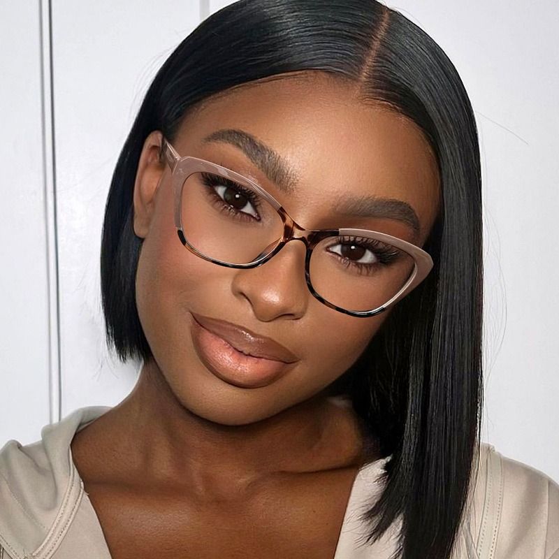 Ins Hot Wholesale Fashion Eyeglasses Frames Women Cat Eye Blue Light Blocking Glasses Own logo High Quality TR90 Optical Frames 1PC