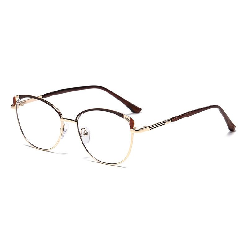 MK25041 New  Metal Cat Eye Anti Blue Light Glasses Blocking Photochromic Photogray Lunett Shades Eyewear Spectacles Female Eyeglasses 1PC