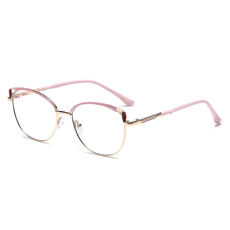 MK25041 New  Metal Cat Eye Anti Blue Light Glasses Blocking Photochromic Photogray Lunett Shades Eyewear Spectacles Female Eyeglasses 1PC