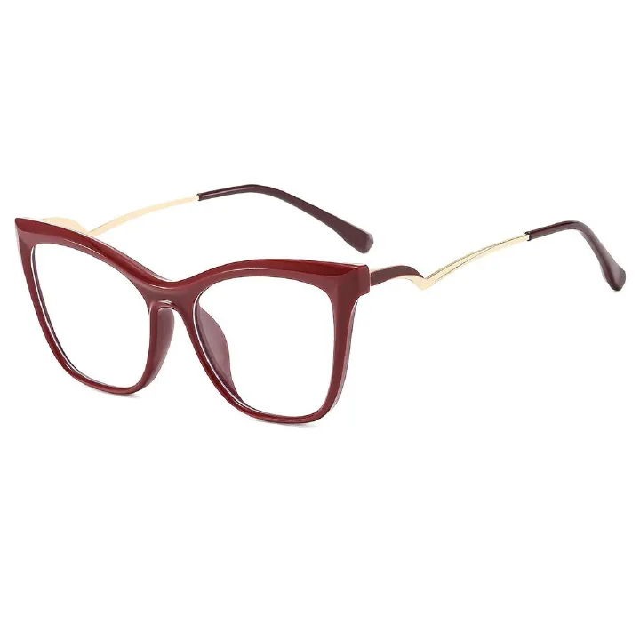 Oversized Women Cat Eye Anti Blue Light Prescription Optical Frames Glasses Sexy Women Eyewear Frames 1PC