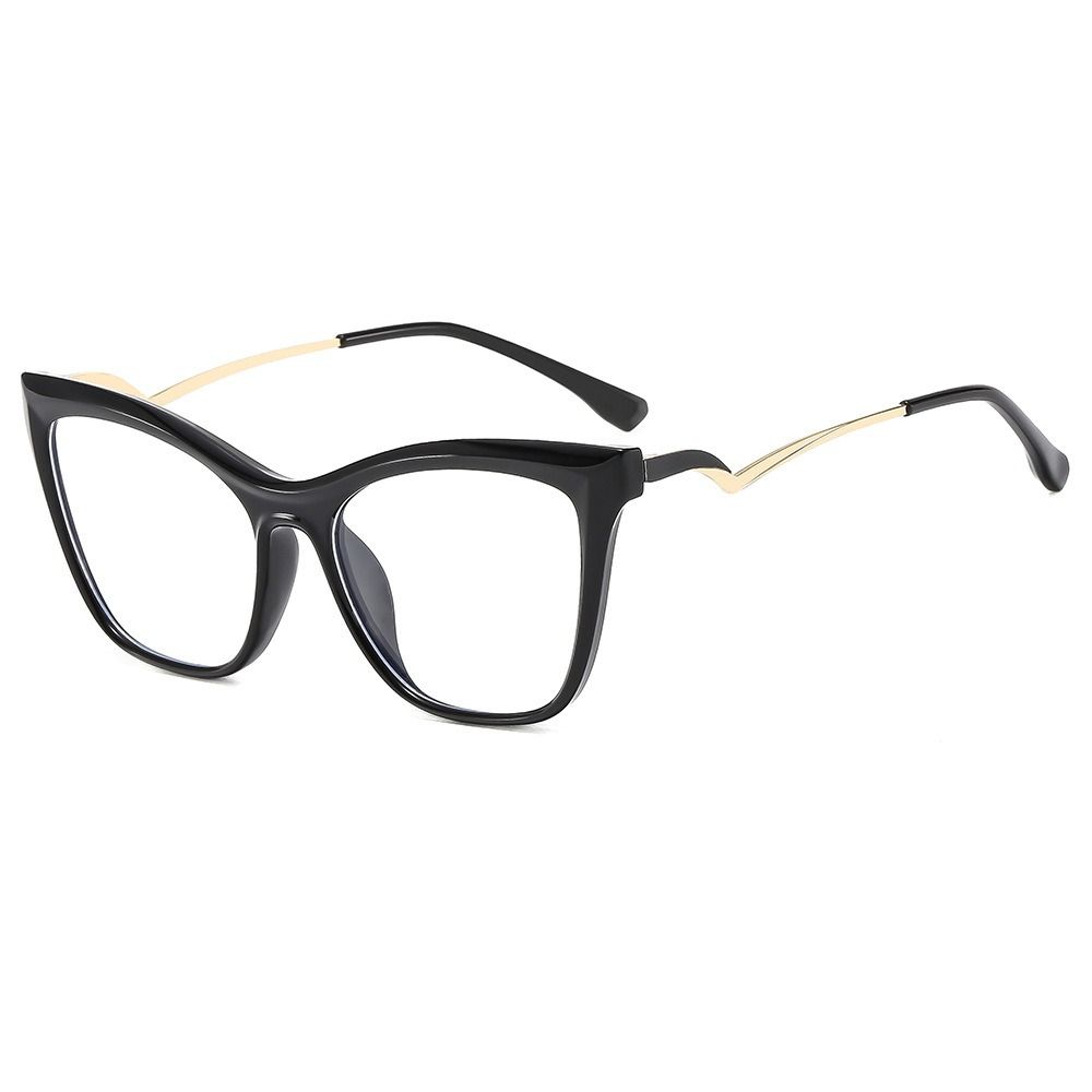 Oversized Women Cat Eye Anti Blue Light Prescription Optical Frames Glasses Sexy Women Eyewear Frames 1PC