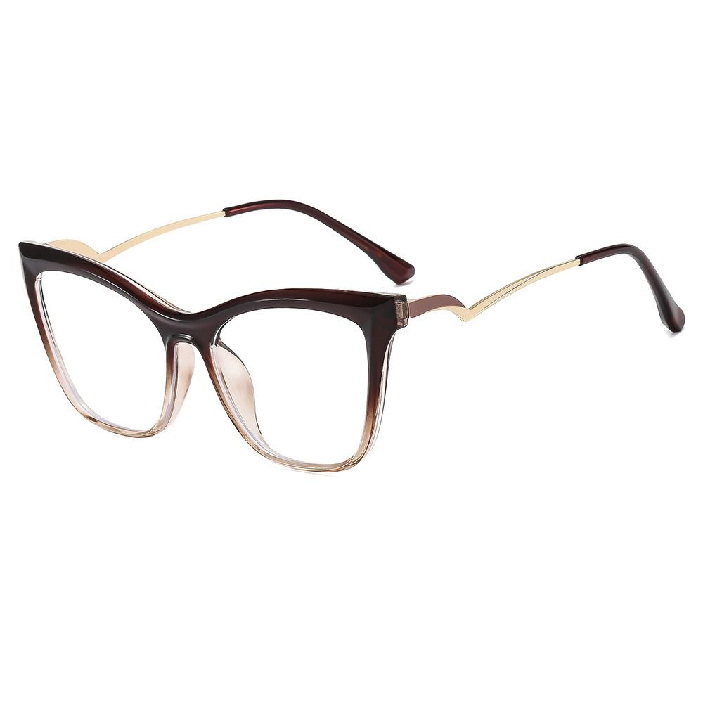Oversized Women Cat Eye Anti Blue Light Prescription Optical Frames Glasses Sexy Women Eyewear Frames 1PC