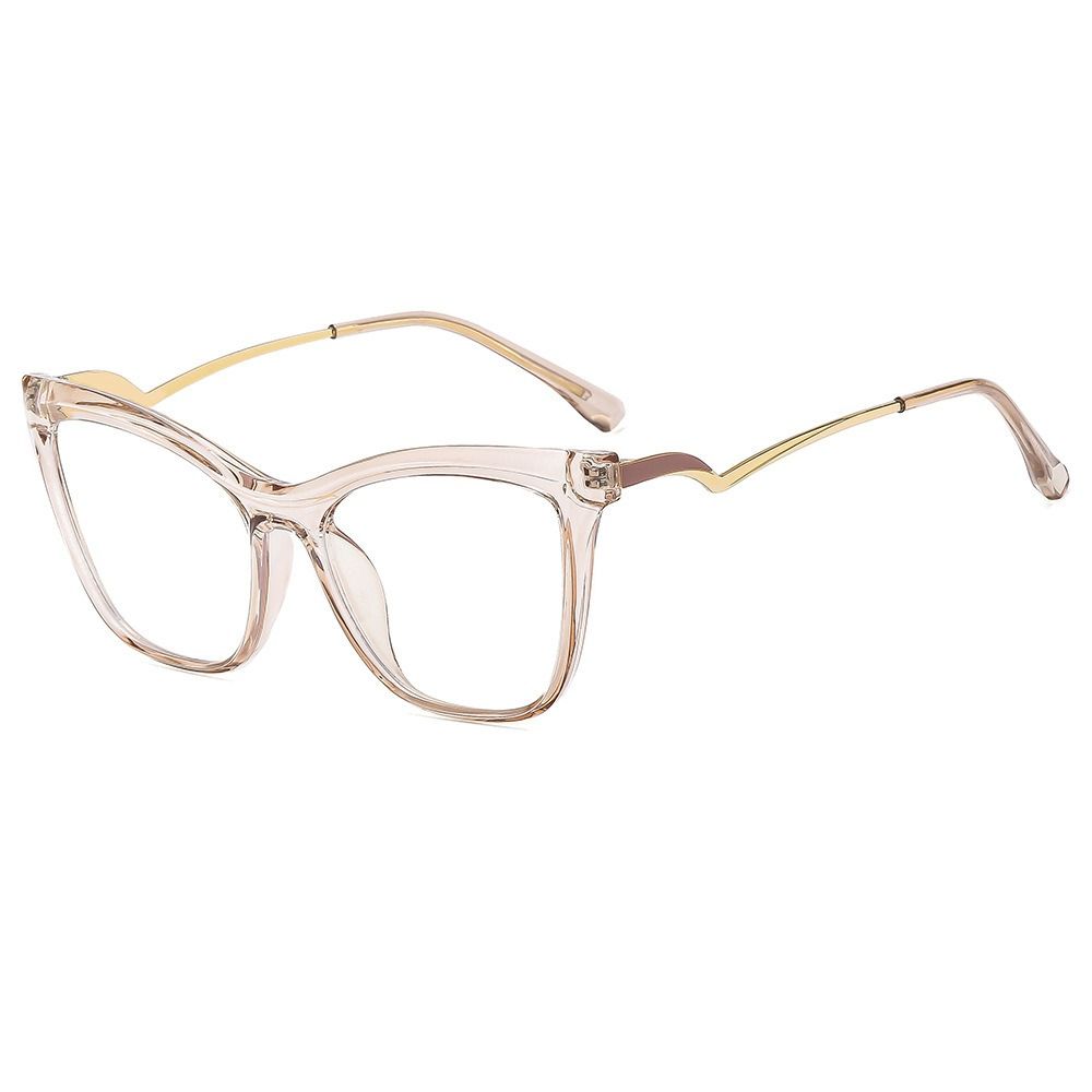 Oversized Women Cat Eye Anti Blue Light Prescription Optical Frames Glasses Sexy Women Eyewear Frames 1PC