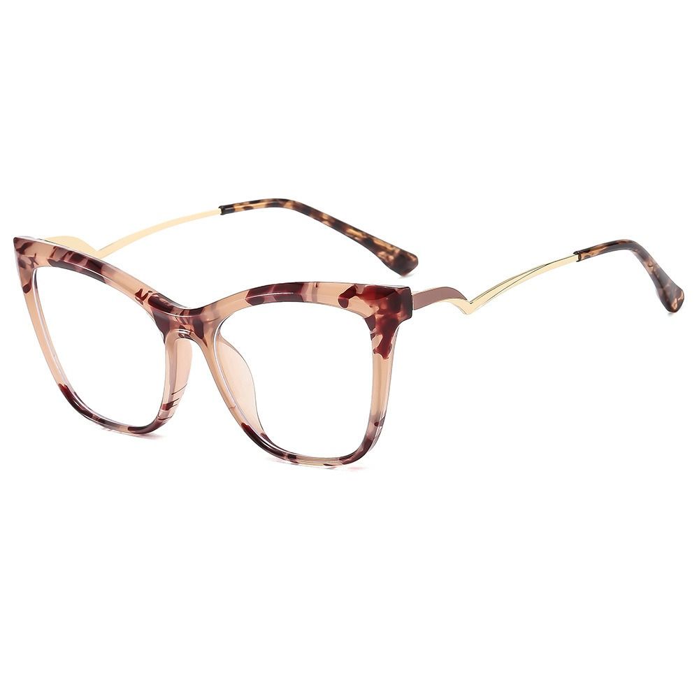 Oversized Women Cat Eye Anti Blue Light Prescription Optical Frames Glasses Sexy Women Eyewear Frames 1PC