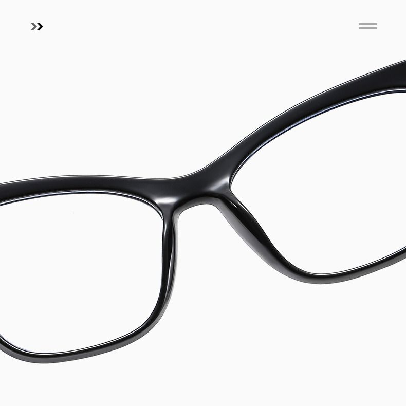 Oversized Women Cat Eye Anti Blue Light Prescription Optical Frames Glasses Sexy Women Eyewear Frames 1PC