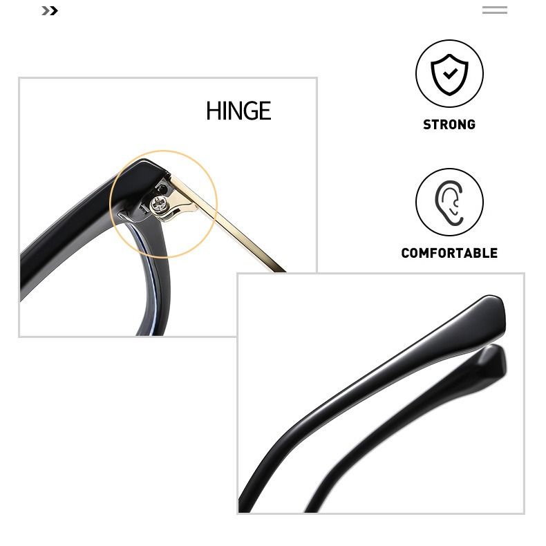 Oversized Women Cat Eye Anti Blue Light Prescription Optical Frames Glasses Sexy Women Eyewear Frames 1PC