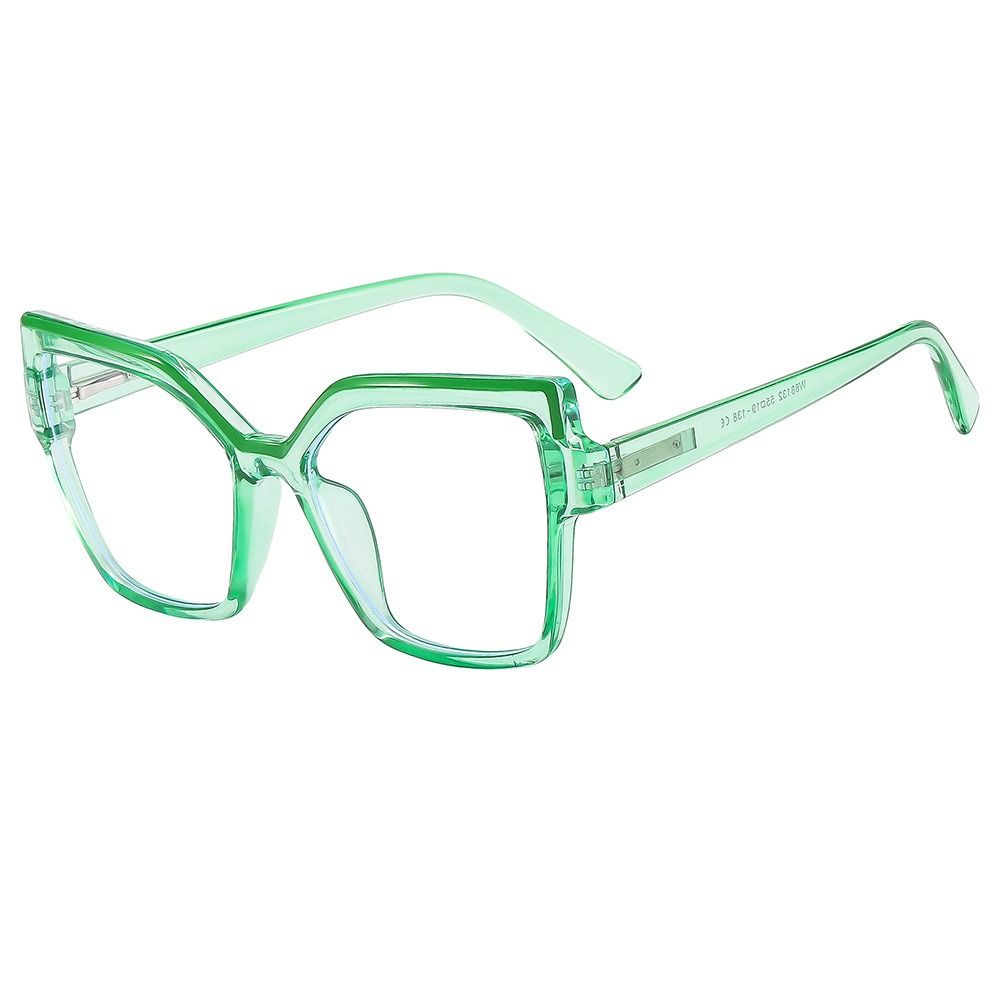 95977 2025 Fashion TR90 Anti Blue Light Trendy Cat Eye Glasses Retro Optical Computer Glasses Frame Eyeglasses Woman Eyewear 1PC
