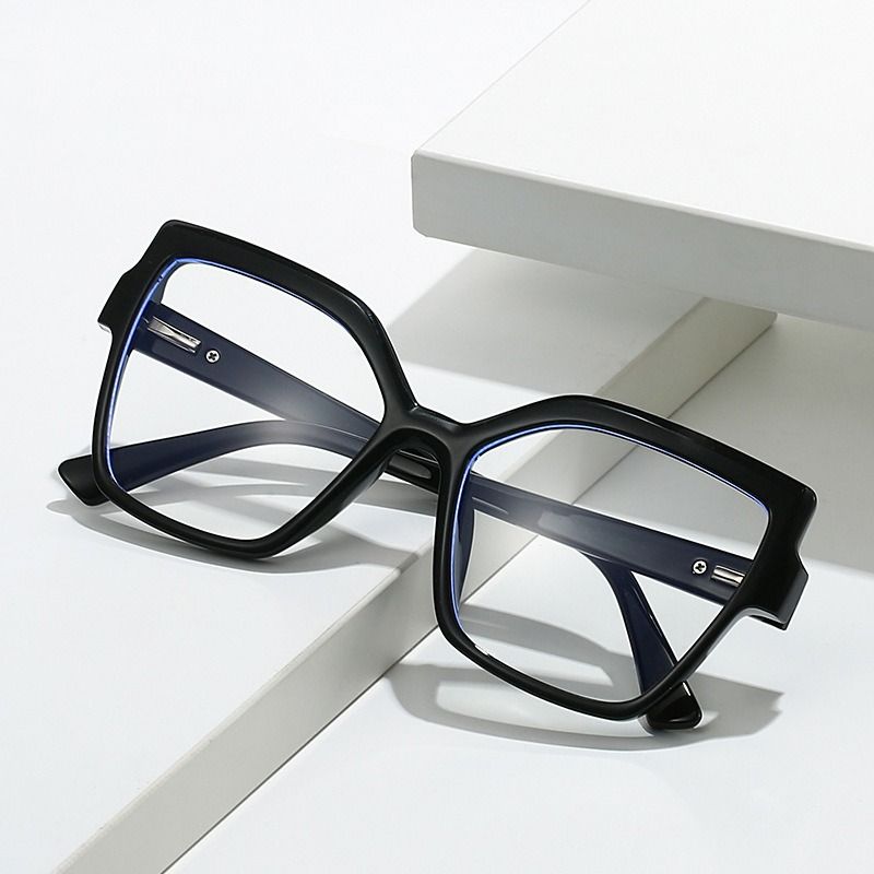 95977 2025 Fashion TR90 Anti Blue Light Trendy Cat Eye Glasses Retro Optical Computer Glasses Frame Eyeglasses Woman Eyewear 1PC