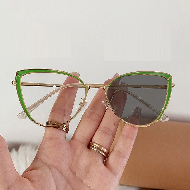 Cat Eye Photogrey Anti Blue Light Photochromic Women Glasses Eyewear Anti Reflection Wholesale Eyeglasses Frames 1PC