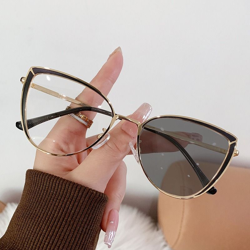 Cat Eye Photogrey Anti Blue Light Photochromic Women Glasses Eyewear Anti Reflection Wholesale Eyeglasses Frames 1PC