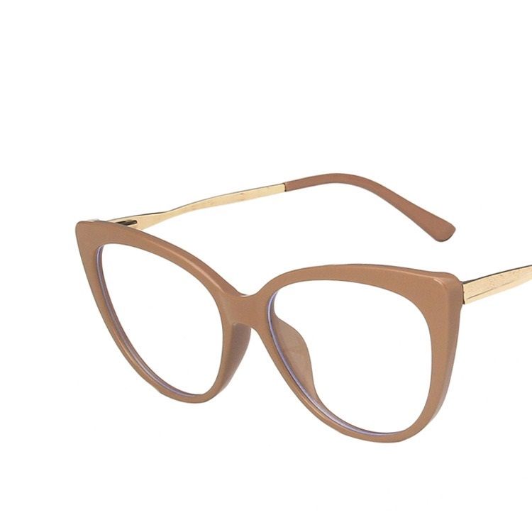 2022 New Fashion TR90 Anti Blue Light Blocking Cat Eye Glasses Frame Women Luxury Designer Retro Eyeglasses for Ladies Optical Frame 1PC
