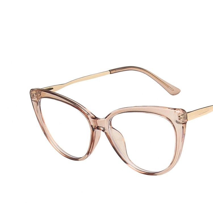 2022 New Fashion TR90 Anti Blue Light Blocking Cat Eye Glasses Frame Women Luxury Designer Retro Eyeglasses for Ladies Optical Frame 1PC