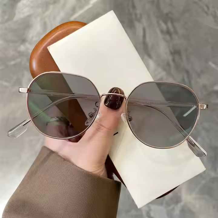Photochromic Anti Radiation Eyeglasses For Women Men Computer Goggles Replaceable Lens Eyeglasses 1PC