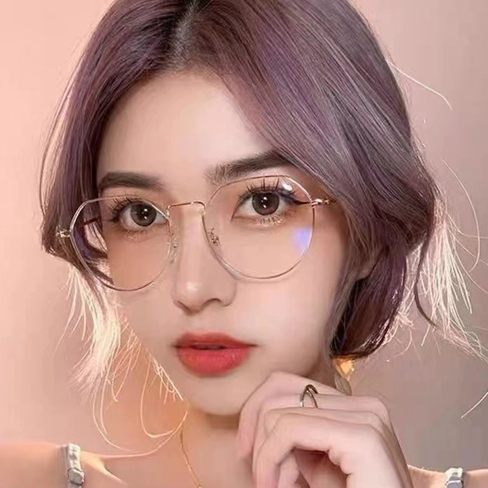 Photochromic Anti Radiation Eyeglasses For Women Men Computer Goggles Replaceable Lens Eyeglasses 1PC