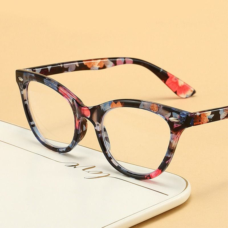 Cat Eye Reading Glasses Women Anti Blue Light Computer Presbyopic Eyeglasses Diopter +1.0 1.5 2.0 2.5 3.0 3.5 4.0   1PC
