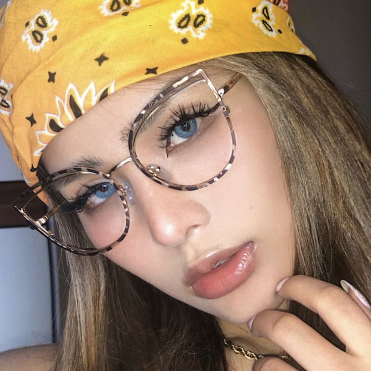 Nala Collection New Design Cat Eye Computer Glasses Women Eyewear Photochromic Sunglasses Metal Glass Frame Trendy Sunglasses Anti-blue Light 1PC