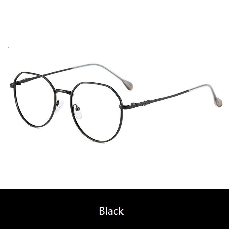 Upgraded Transition Glasses Wholesale Vintage Round Metal Optical Frame Photochromic Anti Blue Light Glasses for Women 1PC
