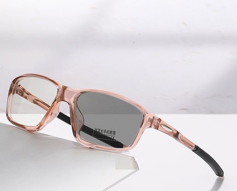 Hot Sale Light Weight TR90 Photochromic Sunglasses Rectangle Men Anti Blue Light and Photochromic Reading Glasses Frames 1PC