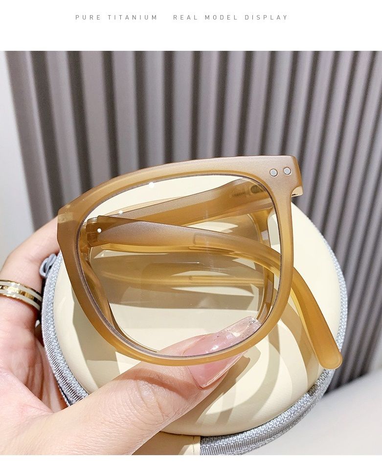 Photochromic Anti Blue Light Foldable Portable square Black Lunettes Anti Reflet Pour Homme Women Men Color Changing Glasses 1PC