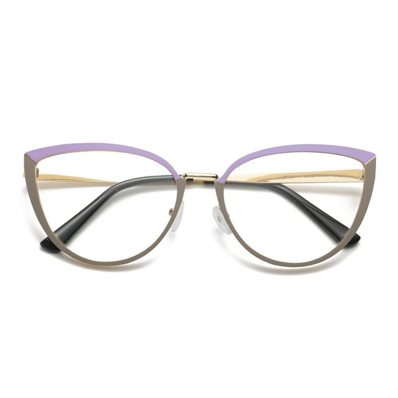 Fashion Cat Eye Frame Color Changing Blue Light Blocking Photochromic Lens Lunettes Photochromic Anti Blue Light Photocromic 1PC