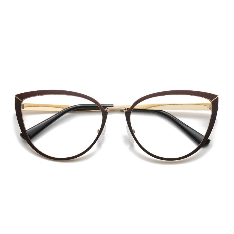 Fashion Cat Eye Frame Color Changing Blue Light Blocking Photochromic Lens Lunettes Photochromic Anti Blue Light Photocromic 1PC