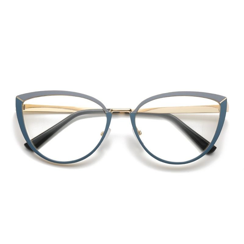 Fashion Cat Eye Frame Color Changing Blue Light Blocking Photochromic Lens Lunettes Photochromic Anti Blue Light Photocromic 1PC