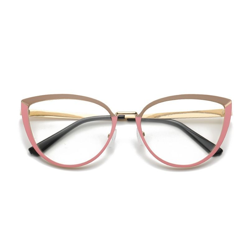 Fashion Cat Eye Frame Color Changing Blue Light Blocking Photochromic Lens Lunettes Photochromic Anti Blue Light Photocromic 1PC