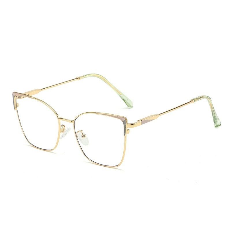 Latest Photochromic Glasses Retro Women Glasses Lunettes Spectacle Frame Eyeglasses Cat Eye Glasses Metal Frames 1pc