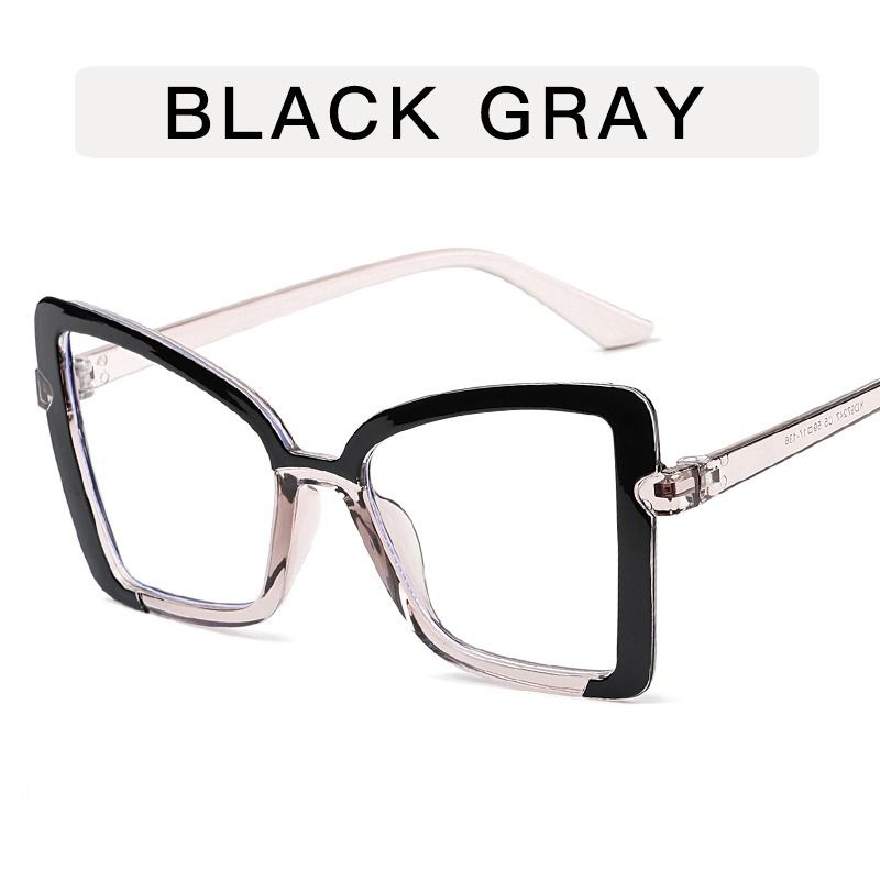 Unisex New Fashion Color-Block Butterfly Frame Cat Eye Sunglasses Colorful Blue Light Blocking UV400 Protection Durable Full Rim 1PC