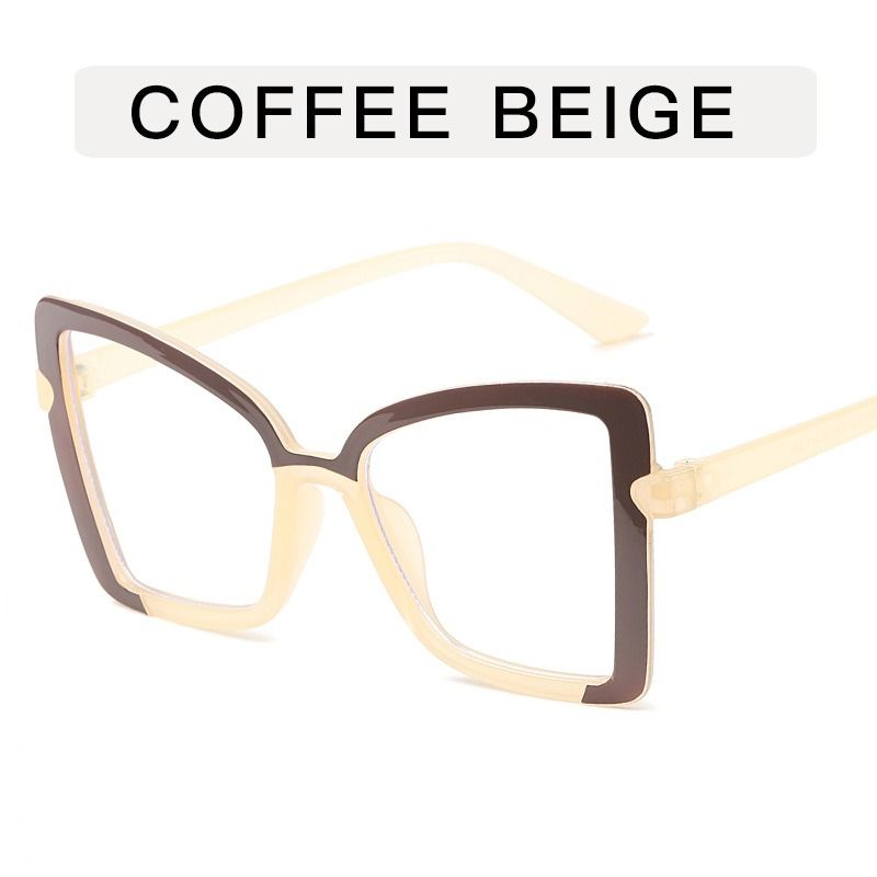 Unisex New Fashion Color-Block Butterfly Frame Cat Eye Sunglasses Colorful Blue Light Blocking UV400 Protection Durable Full Rim 1PC