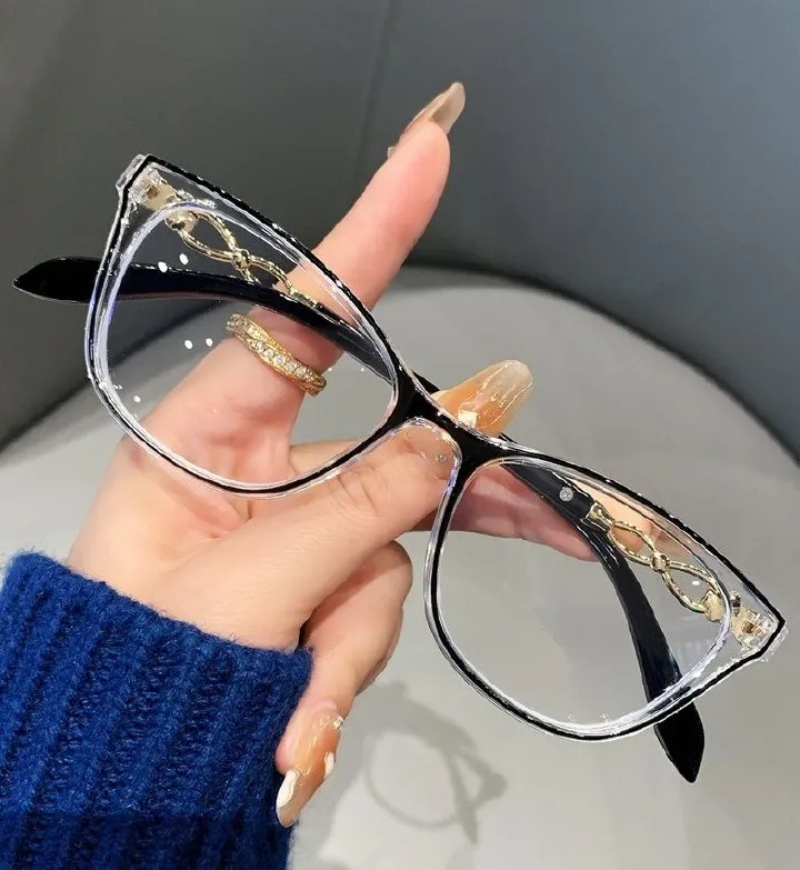 Cat Eye Fashion Anti-blue Light Blocking PC Frame High Quality Unisex Reading Glasses for All Face Shapes 1PC