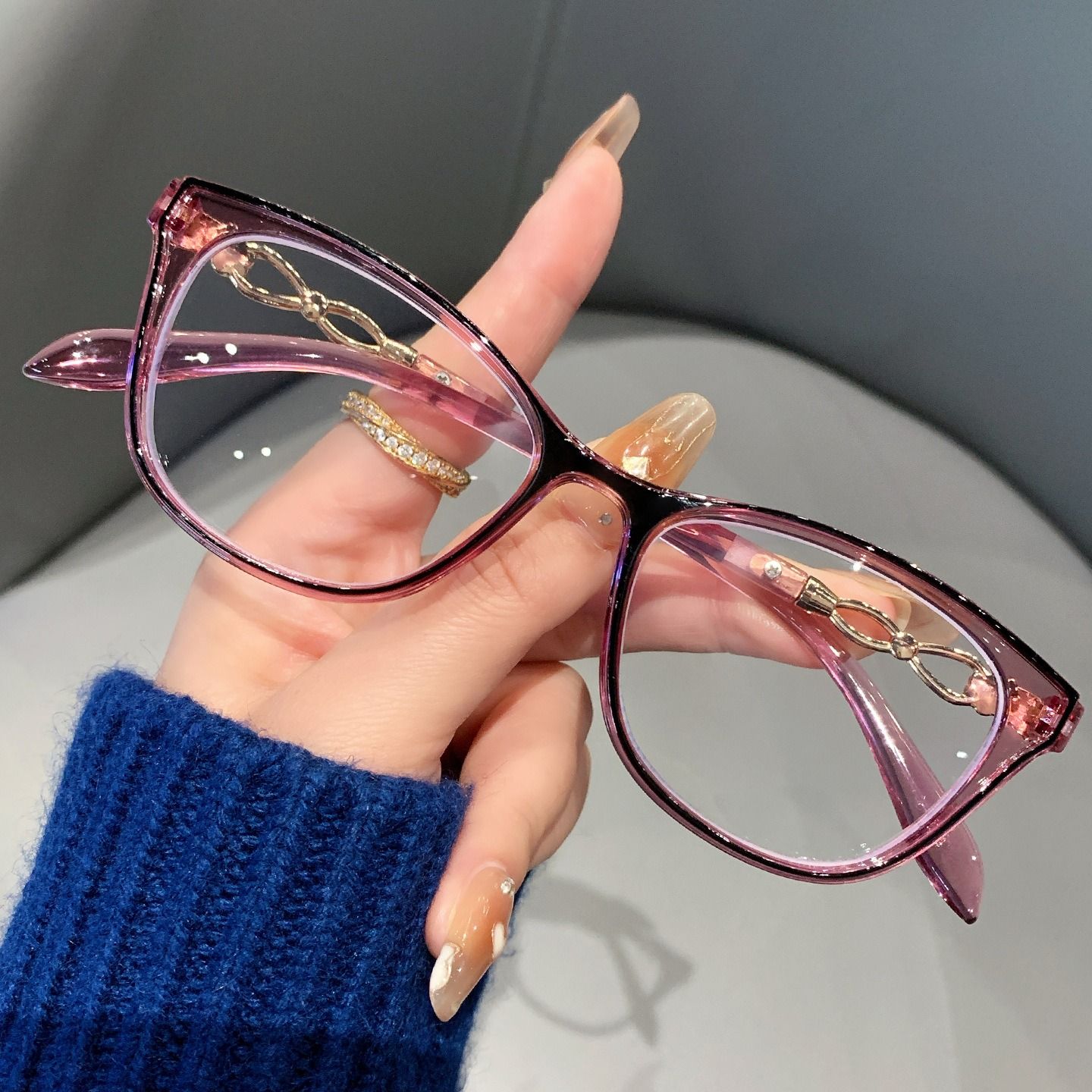 Cat Eye Fashion Anti-blue Light Blocking PC Frame High Quality Unisex Reading Glasses for All Face Shapes 1PC