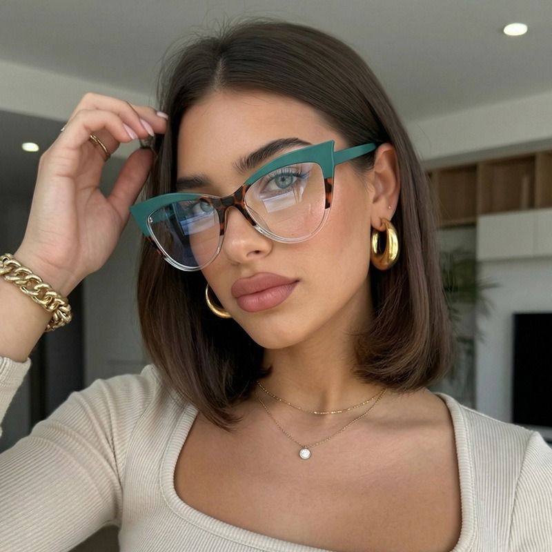 Colorful Contrast Multi-Color Prescription Eyeglasses Low Priced Anti Blue Light Trendy Optical Eyewear 2026 1PC