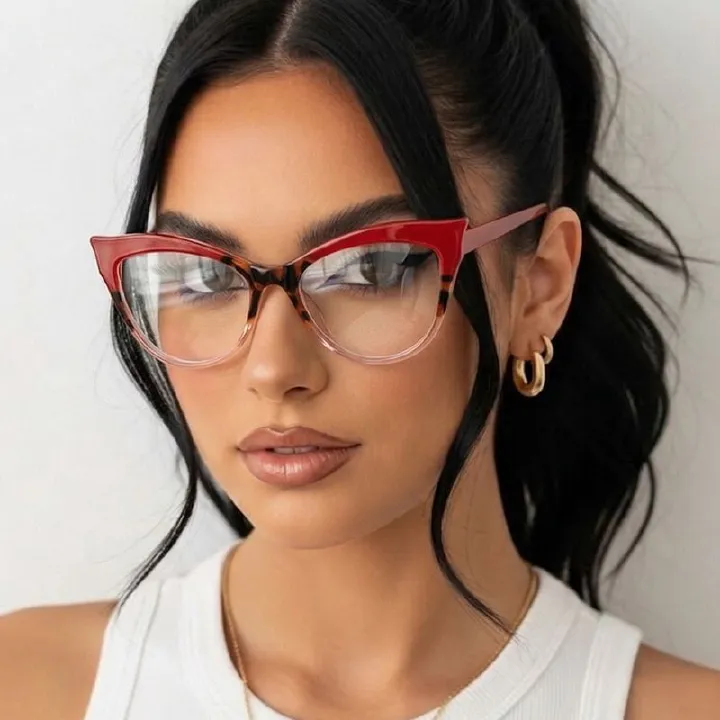 Colorful Contrast Multi-Color Prescription Eyeglasses Low Priced Anti Blue Light Trendy Optical Eyewear 2026 1PC