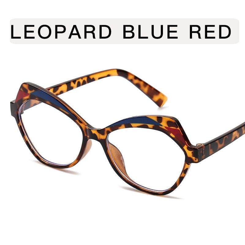 Vintage Polygon Patchwork Anti-blue Light Eyeglasses for Women 2026 New Fashion Clear Lens Glasses Frame Ladies Computer Eyewear 1PC