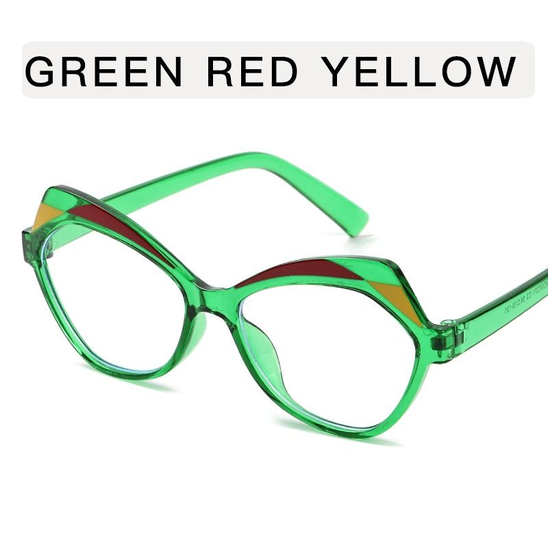 Vintage Polygon Patchwork Anti-blue Light Eyeglasses for Women 2026 New Fashion Clear Lens Glasses Frame Ladies Computer Eyewear 1PC