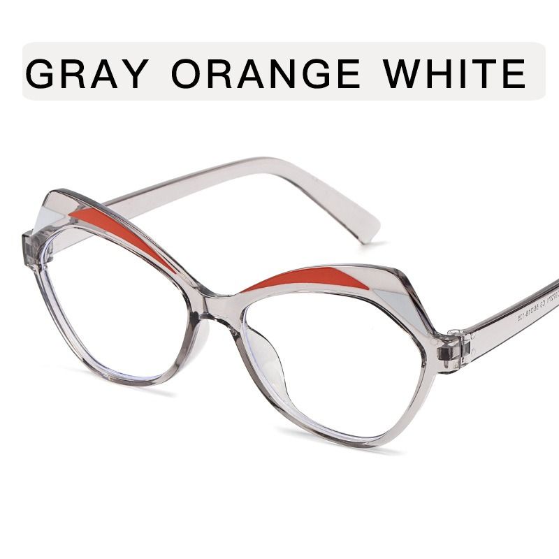 Vintage Polygon Patchwork Anti-blue Light Eyeglasses for Women 2026 New Fashion Clear Lens Glasses Frame Ladies Computer Eyewear 1PC
