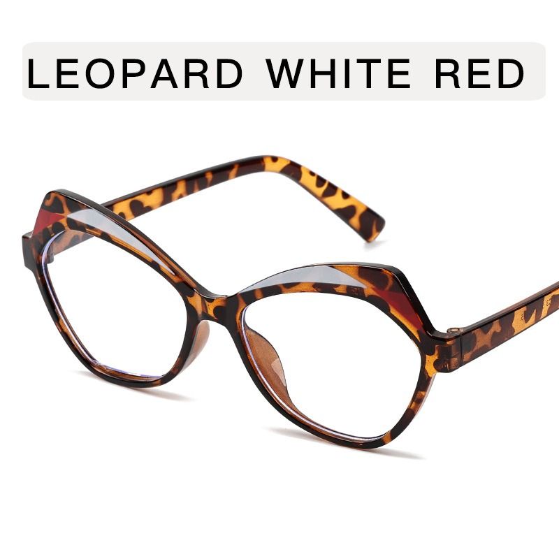Vintage Polygon Patchwork Anti-blue Light Eyeglasses for Women 2026 New Fashion Clear Lens Glasses Frame Ladies Computer Eyewear 1PC