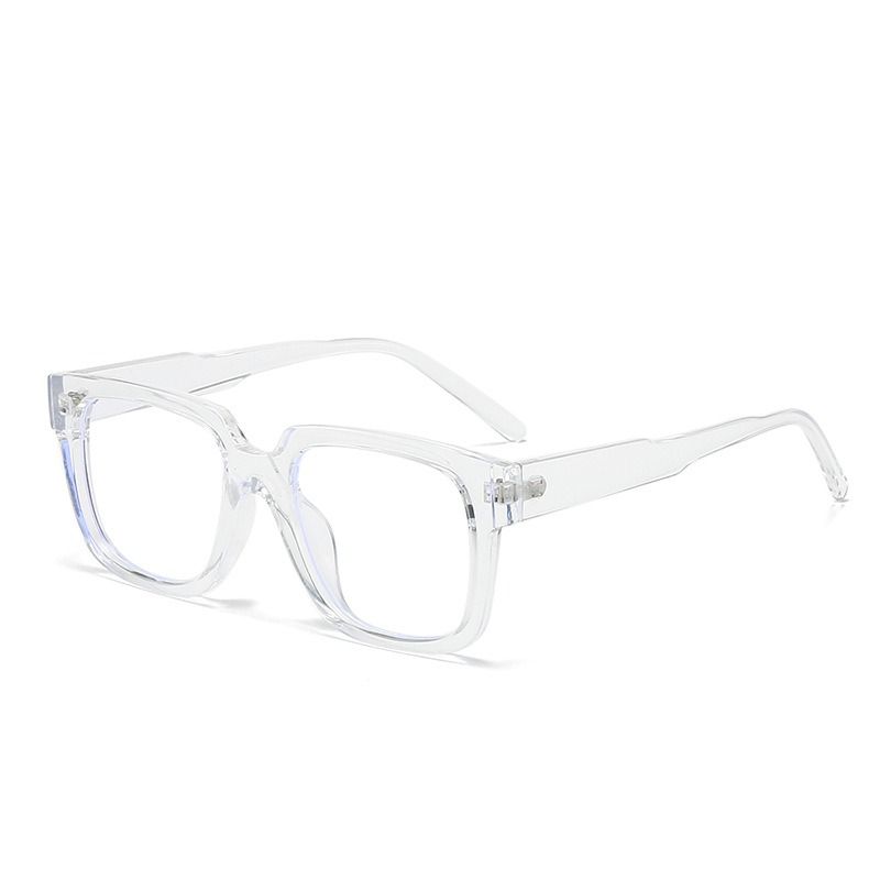 Factory Direct Sales Retro Trendy Solid Lightweight Unisex Eyewear Optical Anti Blue Light Prescription Spectacles Square 1PC