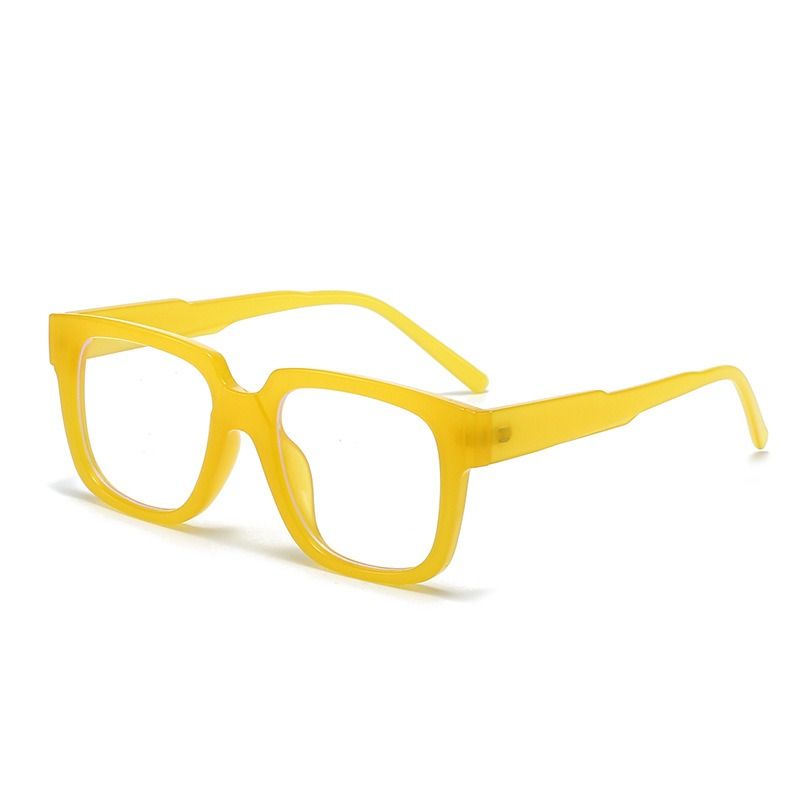 Factory Direct Sales Retro Trendy Solid Lightweight Unisex Eyewear Optical Anti Blue Light Prescription Spectacles Square 1PC