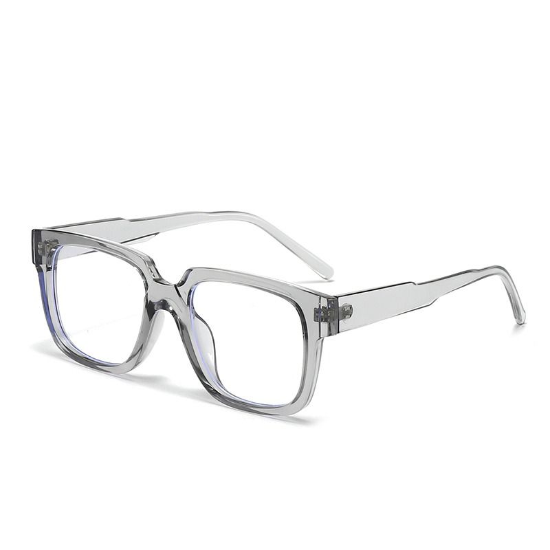 Factory Direct Sales Retro Trendy Solid Lightweight Unisex Eyewear Optical Anti Blue Light Prescription Spectacles Square 1PC