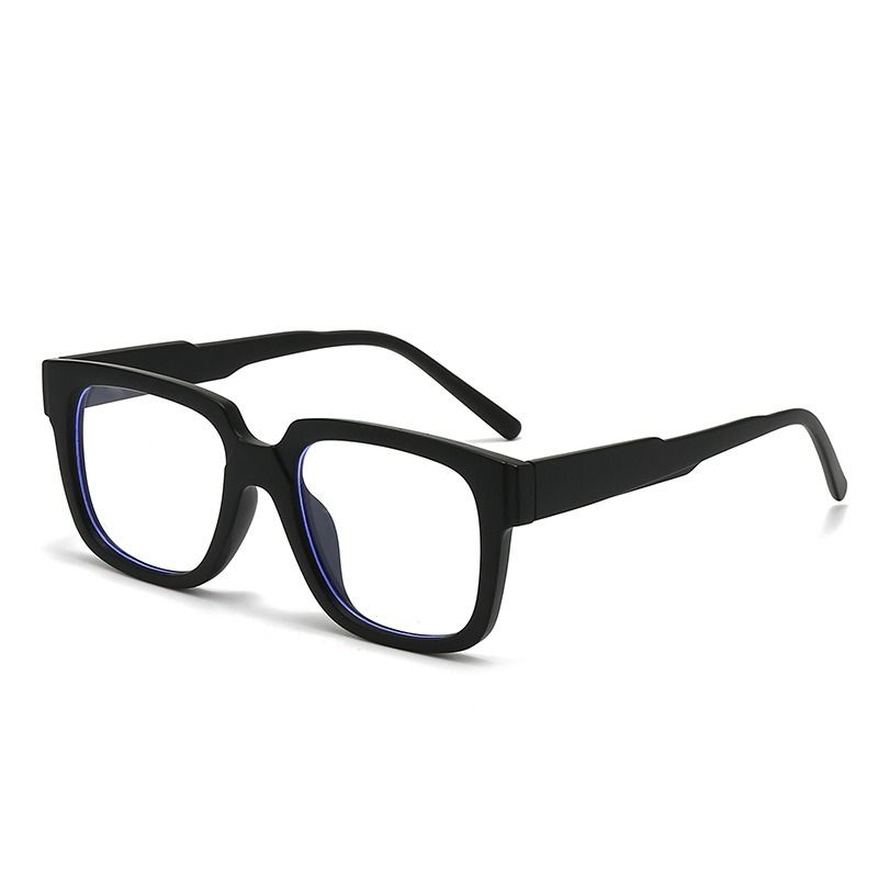 Factory Direct Sales Retro Trendy Solid Lightweight Unisex Eyewear Optical Anti Blue Light Prescription Spectacles Square 1PC