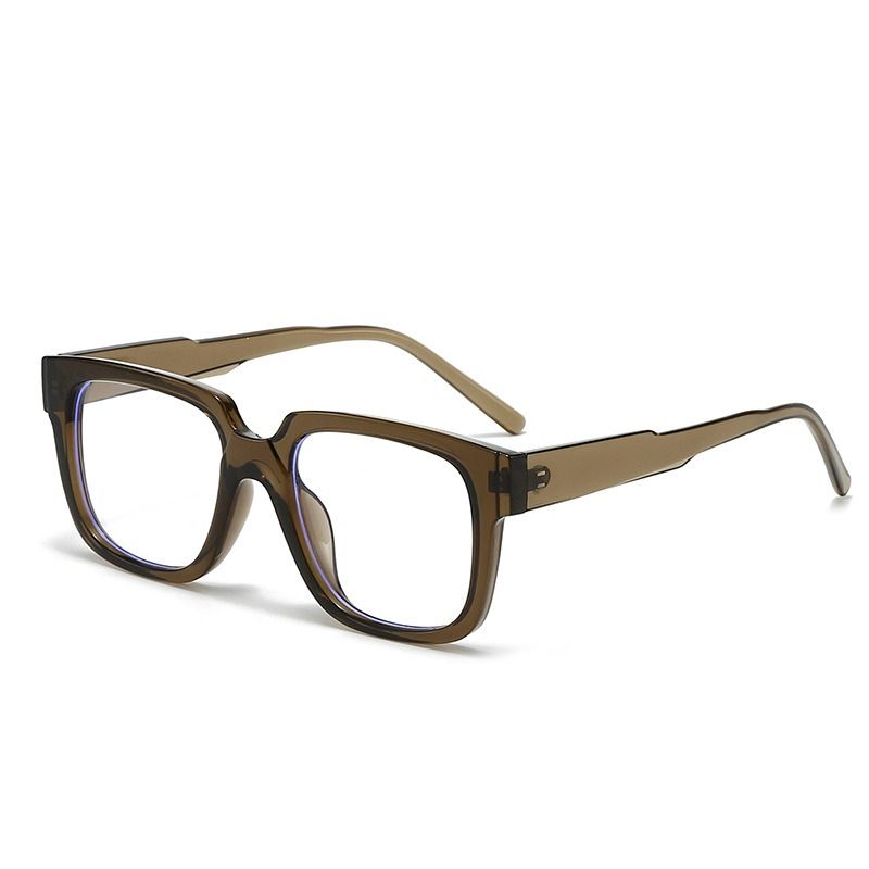 Factory Direct Sales Retro Trendy Solid Lightweight Unisex Eyewear Optical Anti Blue Light Prescription Spectacles Square 1PC