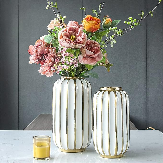 Vase Decoration Living Room Flower Arrangement Creative Simple Ceramic Dried Flower Decoration Home