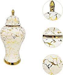 Classic Meets Chic: White & Gold Ceramic Vase – A Luxurious Touch for Modern Interiors