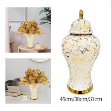 Classic Meets Chic: White & Gold Ceramic Vase – A Luxurious Touch for Modern Interiors