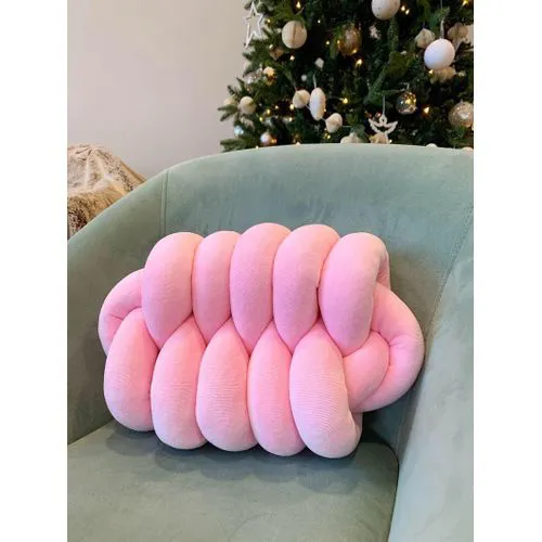 Knot Throw Pillow Velvet Material