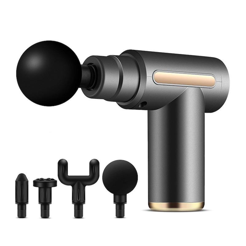 ORIGINAL MASSAGE GUN, QUALITY PORTABLE HAND MASSAGE GUN, ELECTRIC DEEP MUSCLE MASSAGER AND BODY RELAXATION GUN WITH FOUR DIFFERENT MASSAGE HEADS