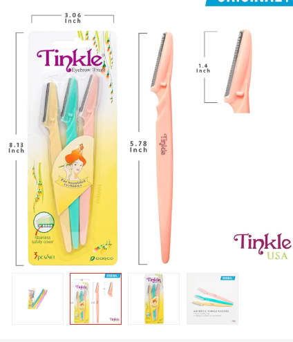 3pcs Women & Men  Makeup Facial Tool Eyebrow Razor Trimmer Blade Shaver Knife